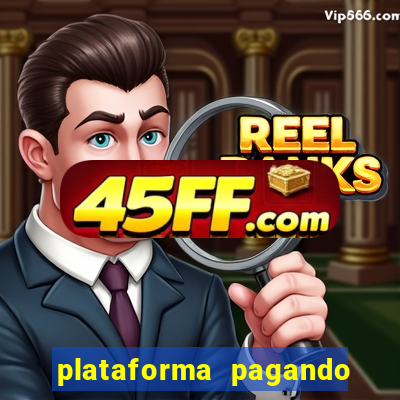 plataforma pagando no cadastro